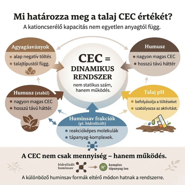 CEC rendszer működése a talajban diagram