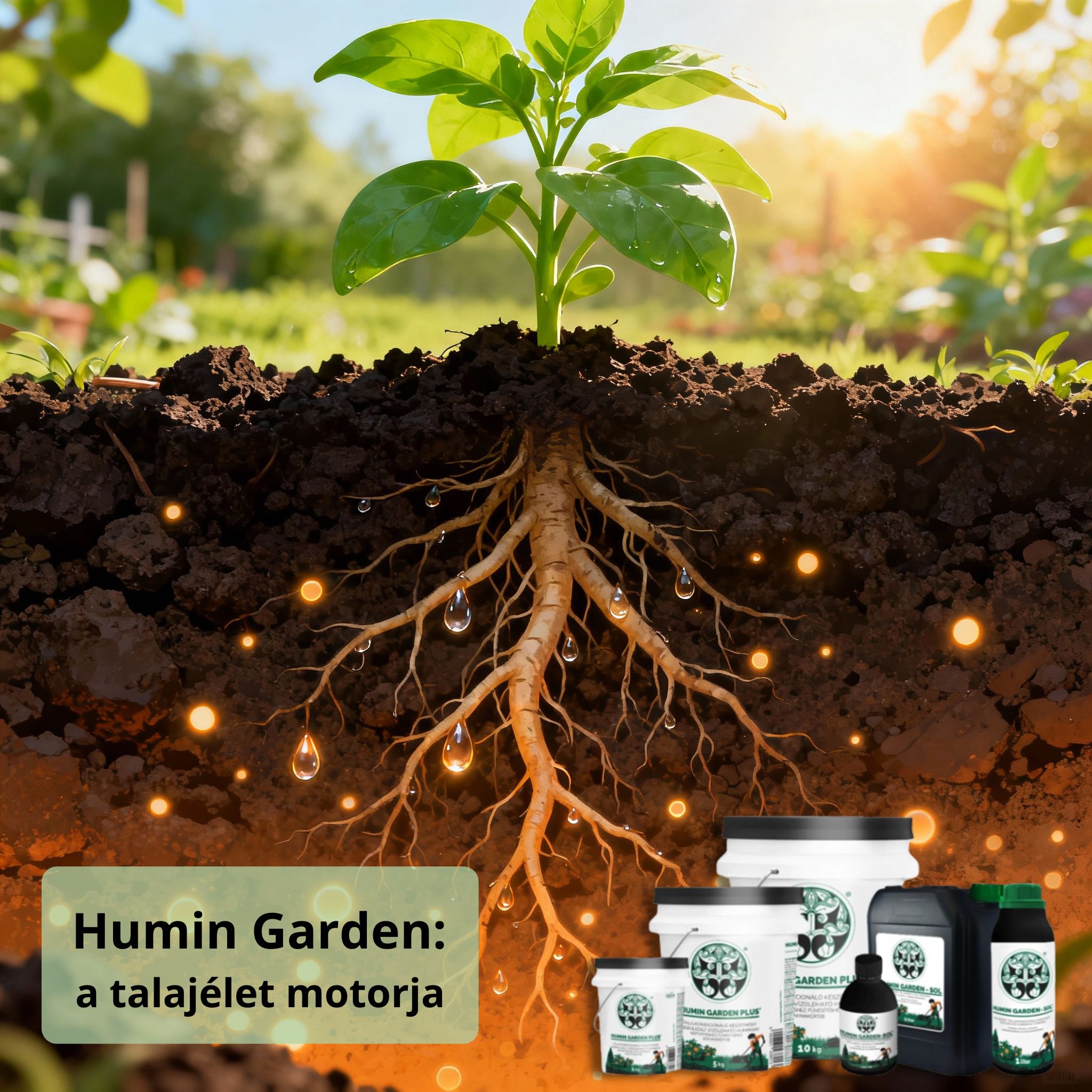 Humin Garden huminsav a talajélet motorja