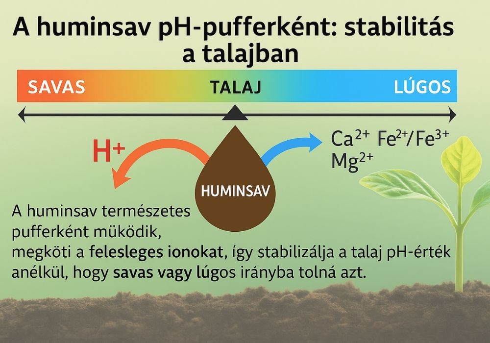 Huminsav pufferhatás a talajban