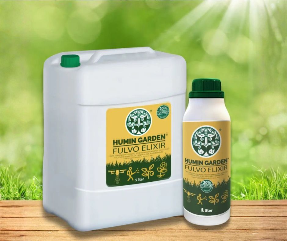 Humin Garden Fulvo Elixir kiszerelések – 20% összes fulvósav kálium-fulvát formában