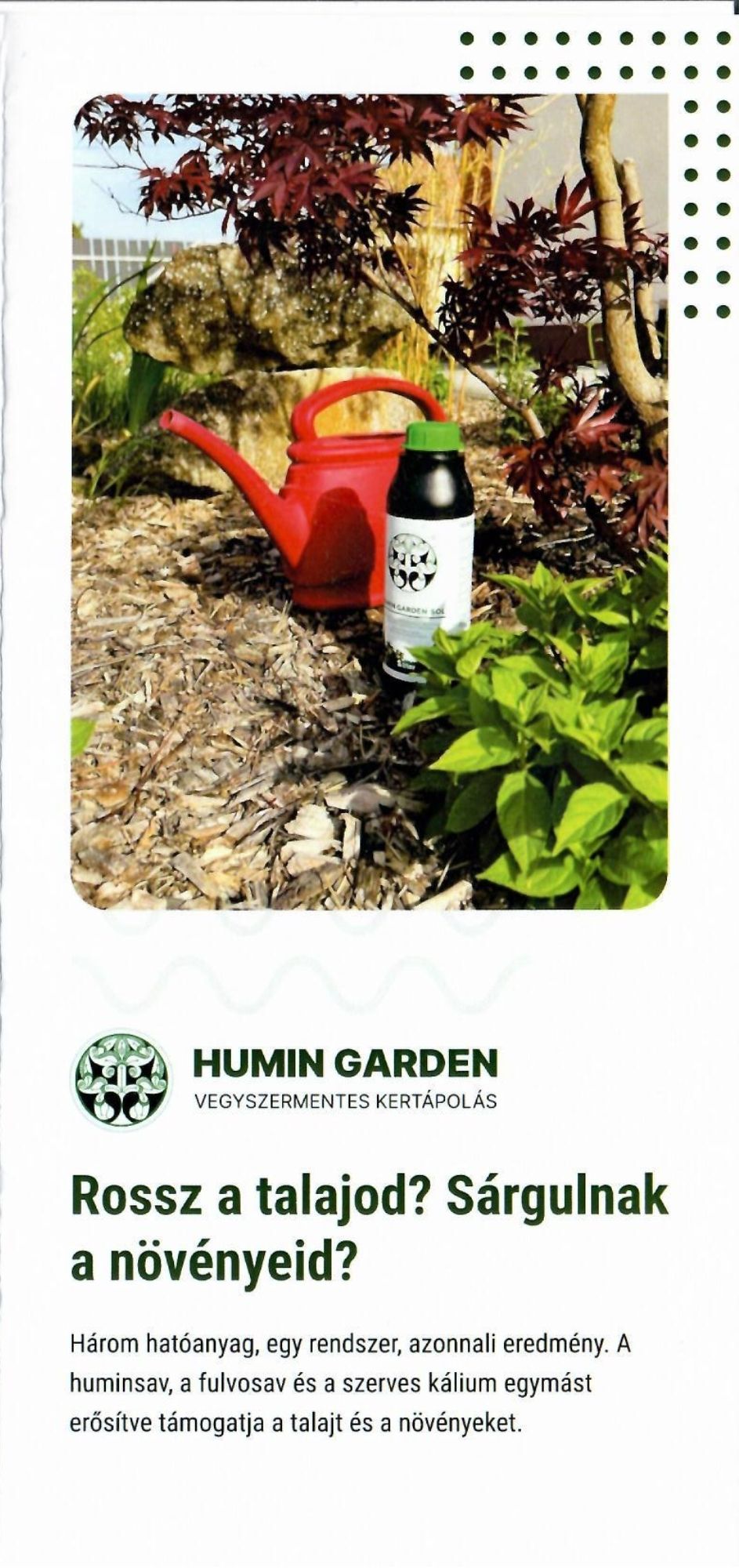Humin Garden szórólap – 1. oldal